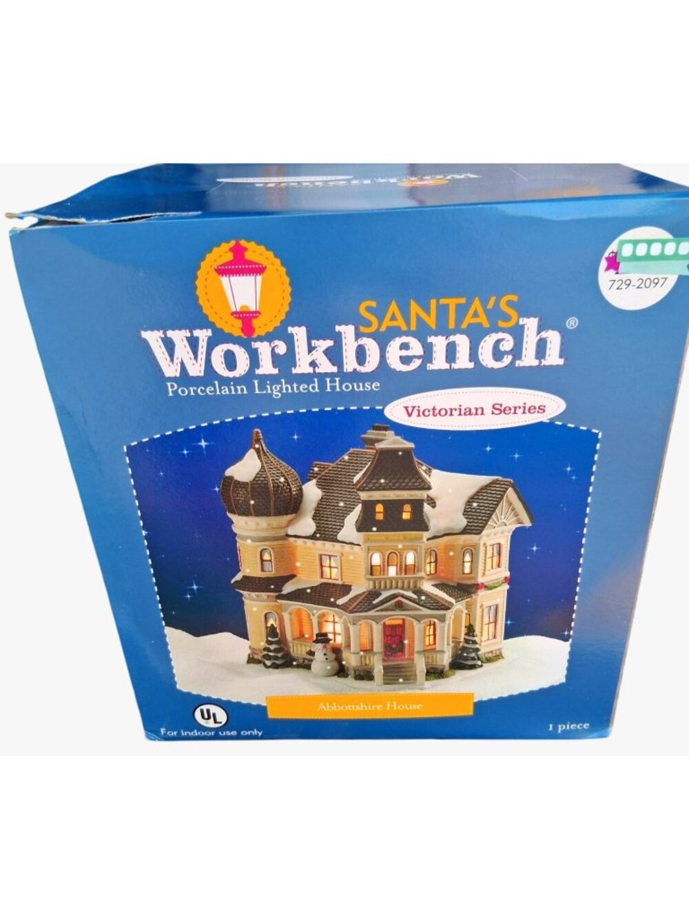 Santas Workbench Porcelain Lighted House Victorian Series Abbottshire House For
